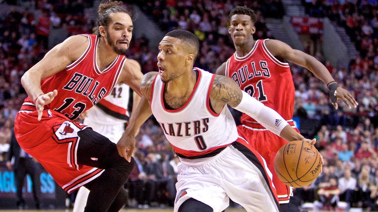 Short-handed Bulls lose Gibson to injury in loss to Trail Blazers